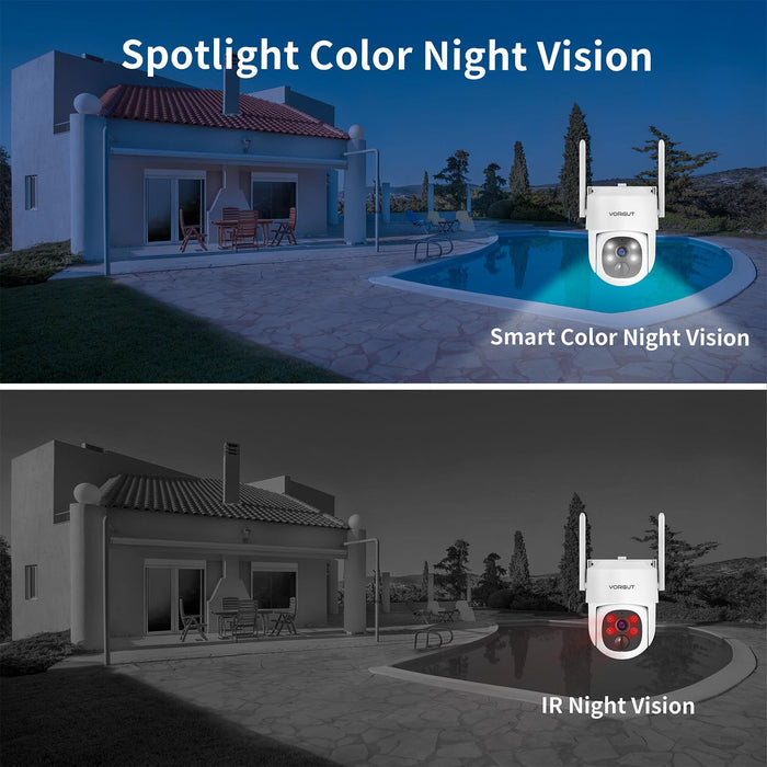 Solar Security Camera System, 10" LCD Monitor 10CH WLAN NVR with 500GB HDD, 4X 4MP PTZ WiFi Battery Powered Surveillance Camera,Outdoor Solar Wireless CCTV Kits,PIR Human Detection/2-Way Talk